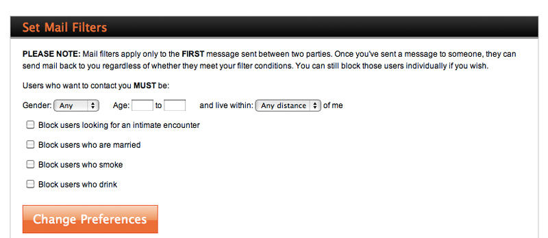 Emailfilters